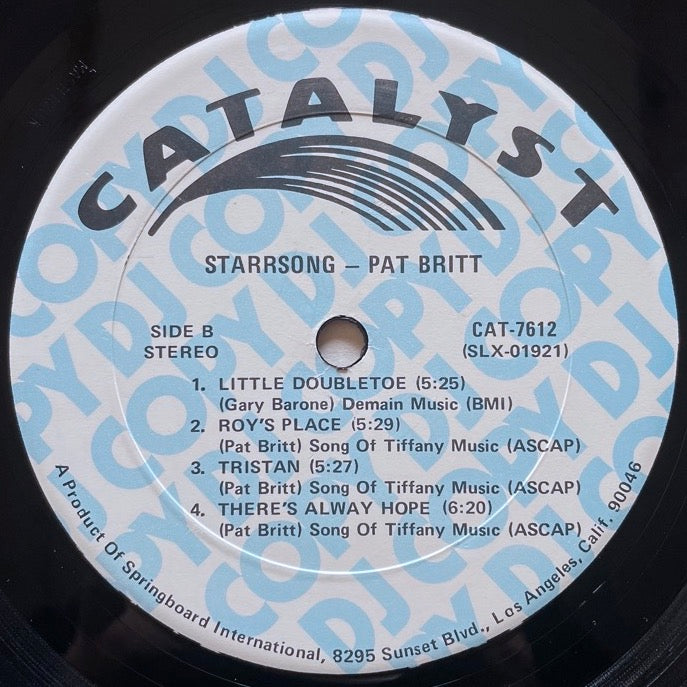 PAT BRITT / STARRSONG - US Catalyst Promo Original