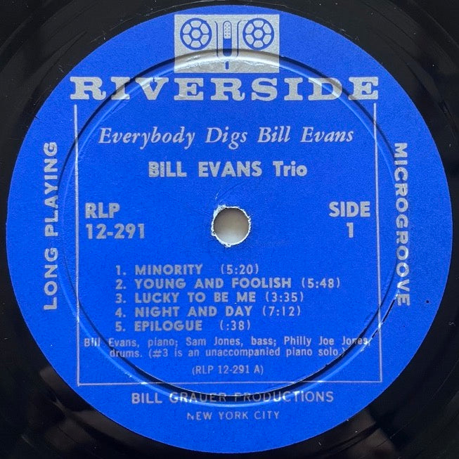 BILL EVANS TRIO / EVERYBODY DIGS - US Riverside Original