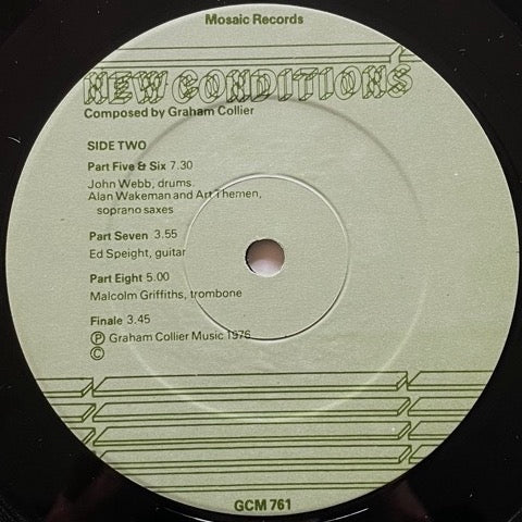 GRAHAM COLLIER MUSIC / NEW CONDITIONS - UK Mosaic Original