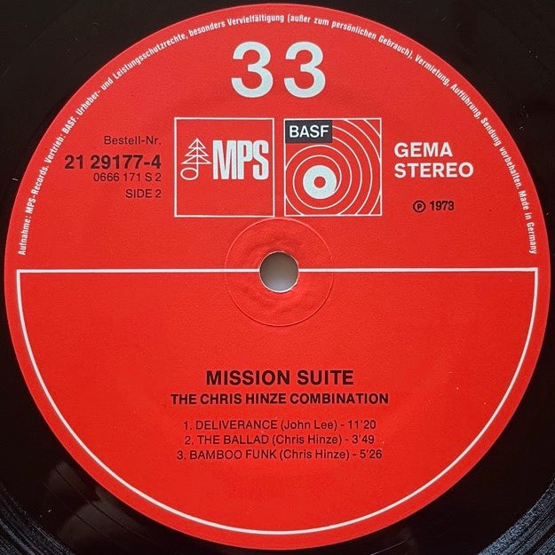 CHRIS HINZE COMBINATION / MISSION SUITE - German MPS/BASF Original