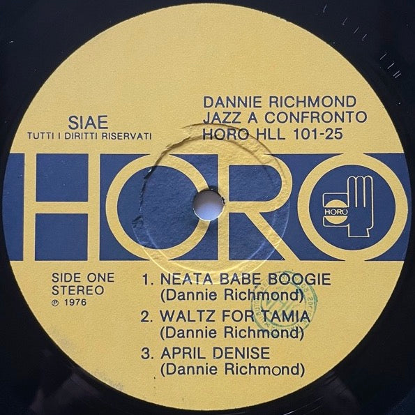 DANNIE RICHMOND / JAZZ A CONFRONTO 25 - Italian Horo Original