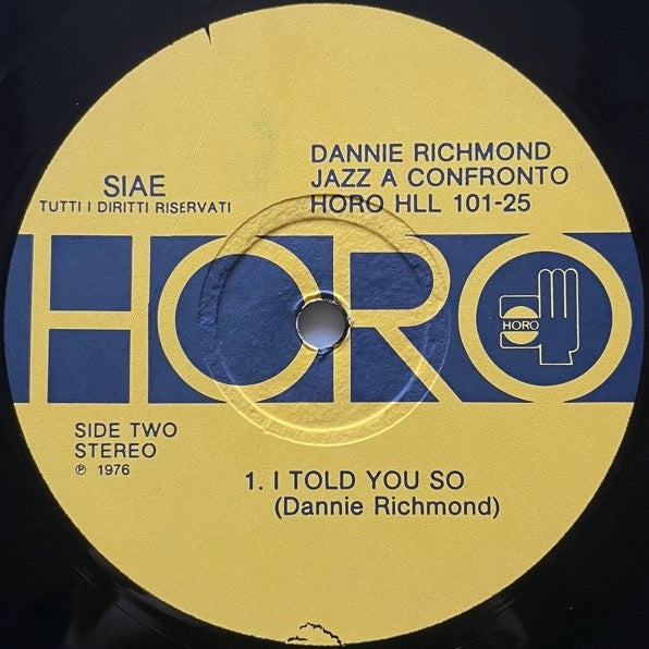 DANNIE RICHMOND / JAZZ A CONFRONTO 25 - Italian Horo Original
