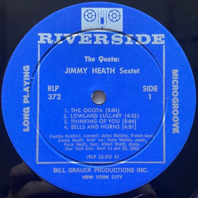 JIMMY HEATH / THE QUOTA - US Riverside Original