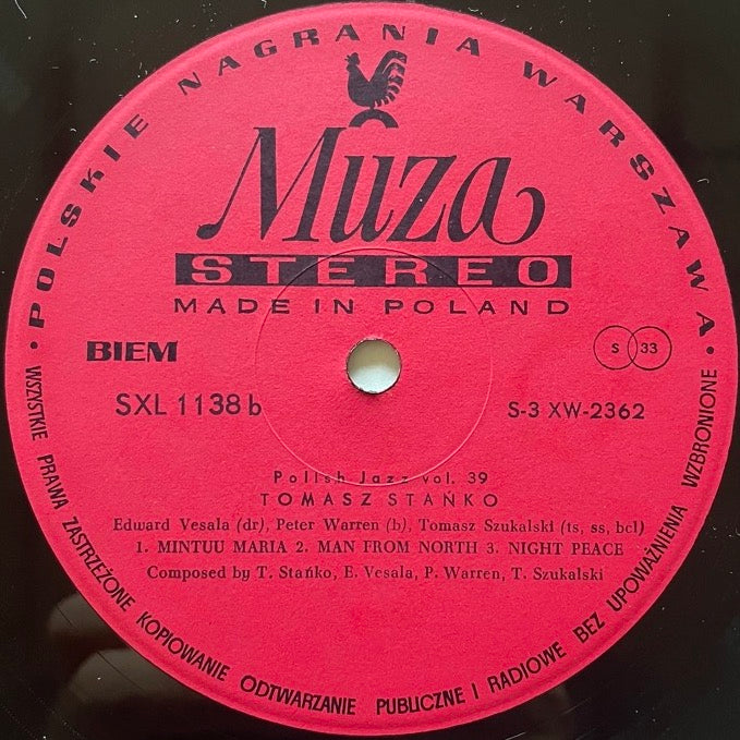 TOMASZ STANKO / TWET - Polish Muza Original