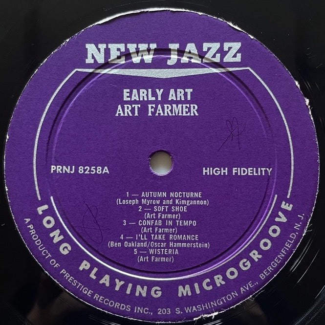 ART FARMER / EARLY ART - US New Jazz Original