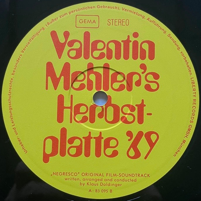 KLAUS DOLDINGER / VALENTIN MEHLER'S HERBSTPLATTE '69 - German single sided Promo