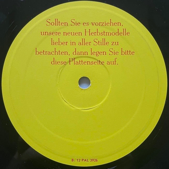 KLAUS DOLDINGER / VALENTIN MEHLER'S HERBSTPLATTE '69 - German single sided Promo