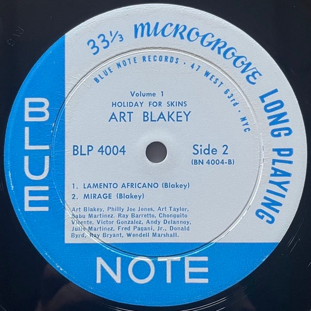 ART BLAKEY / HOLIDAY FOR SKINS - US Blue Note