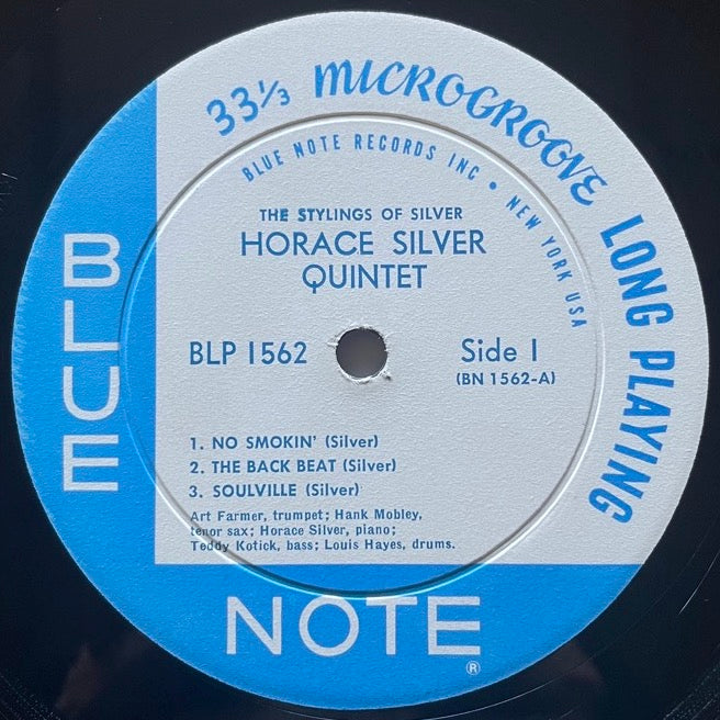 HORACE SILVER QUINTET / THE STYLINGS OF SILVER - US Blue Note