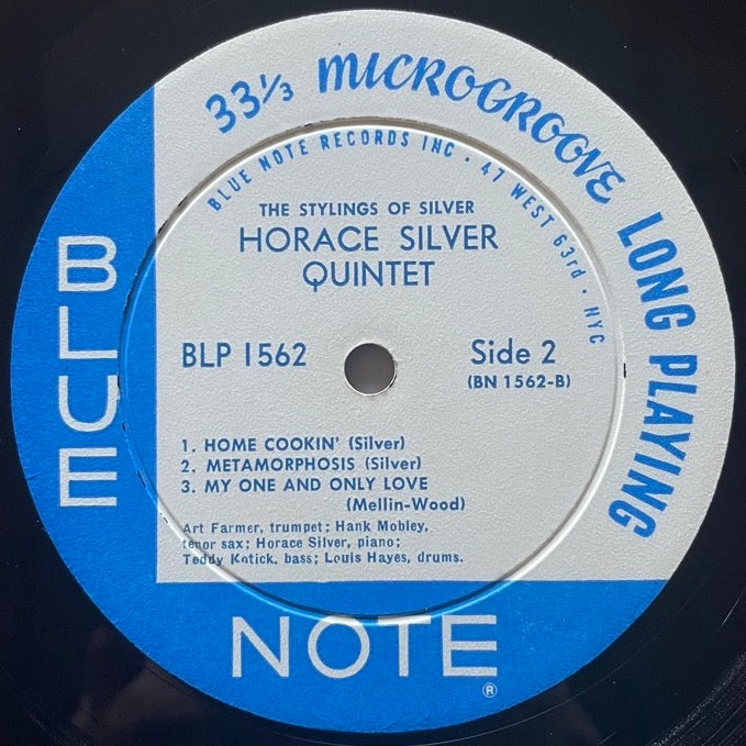 HORACE SILVER QUINTET / THE STYLINGS OF SILVER - US Blue Note