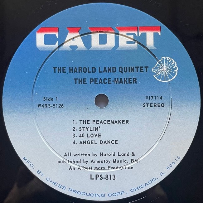 HAROLD LAND QUINTET / THE PEACE-MAKER - US Cadet original