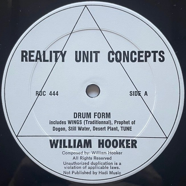 WILLIAM HOOKER / ... IS ETERNAL LIFE (2LP - US Reality Unit Concepts Original
