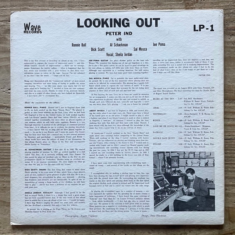 PETER IND / LOOKING OUT - US Wave Original