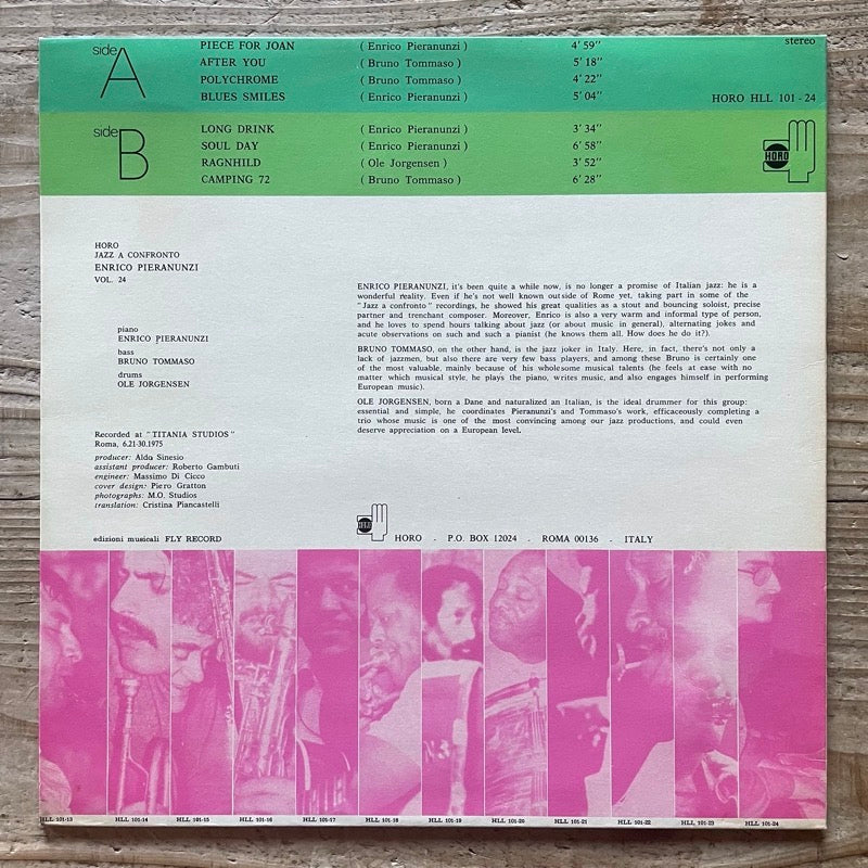 ENRICO PIERANUNZI / JAZZ A CONFRONTO 24 - Italian Horo Original