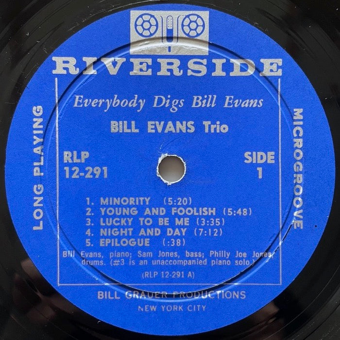 BILL EVANS TRIO / EVERYBODY DIGS - US Riverside Original