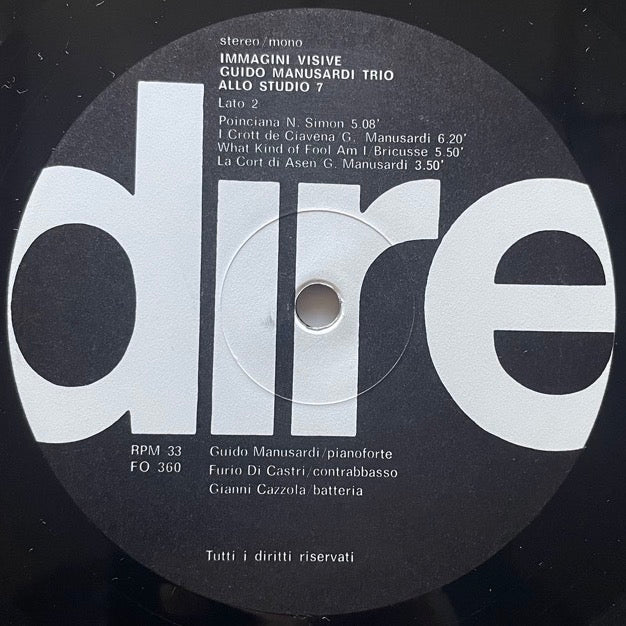 GUIDO MANUSARDI TRIO / IMMAGINI VISIVE - Italian Dire Original
