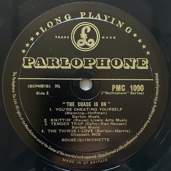 CHARLIE ROUSE - PAUL QUINICHETTE / THE CHASE IS ON - UK Parlophone
