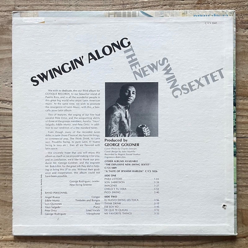 NEW SWING SEXTET / SWINGIN' ALONG - US Cotique mono Original