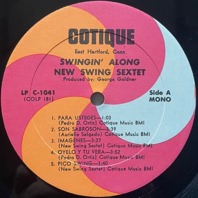 NEW SWING SEXTET / SWINGIN' ALONG - US Cotique mono Original