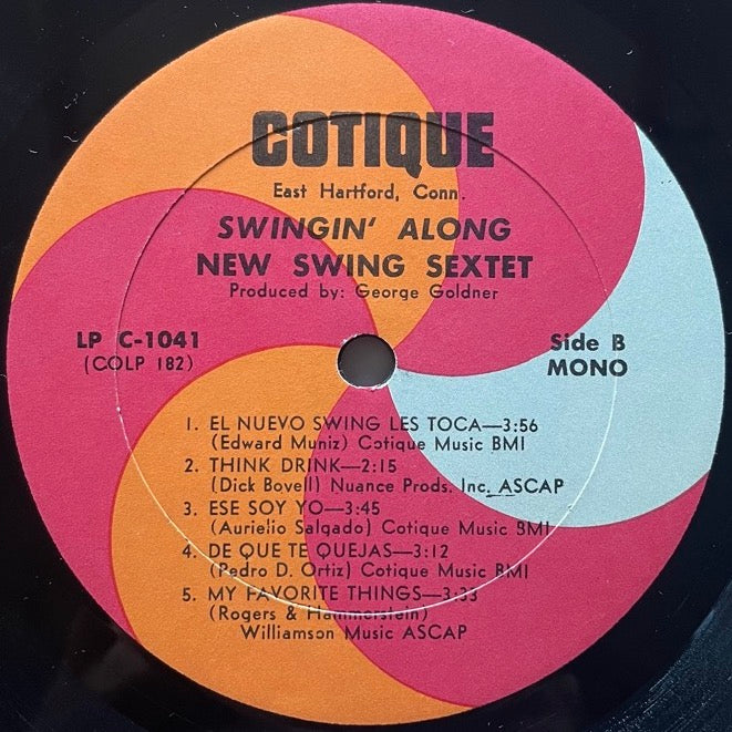 NEW SWING SEXTET / SWINGIN' ALONG - US Cotique mono Original