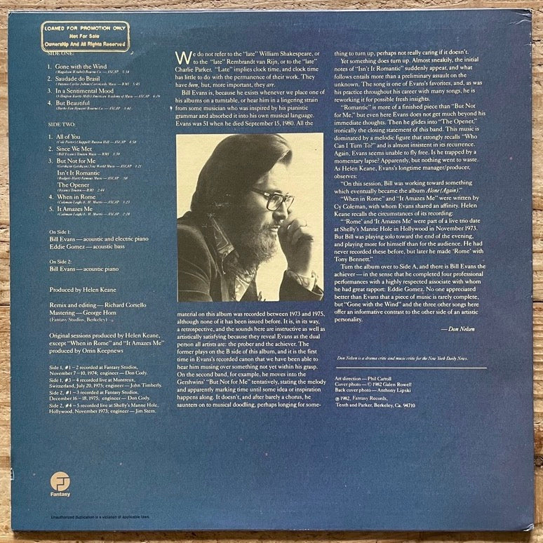 BILL EVANS / ELOQUENCE - US Fantasy Original