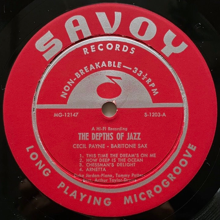 CECIL PAYNE / PATTERNS OF JAZZ - US Savoy DG Red