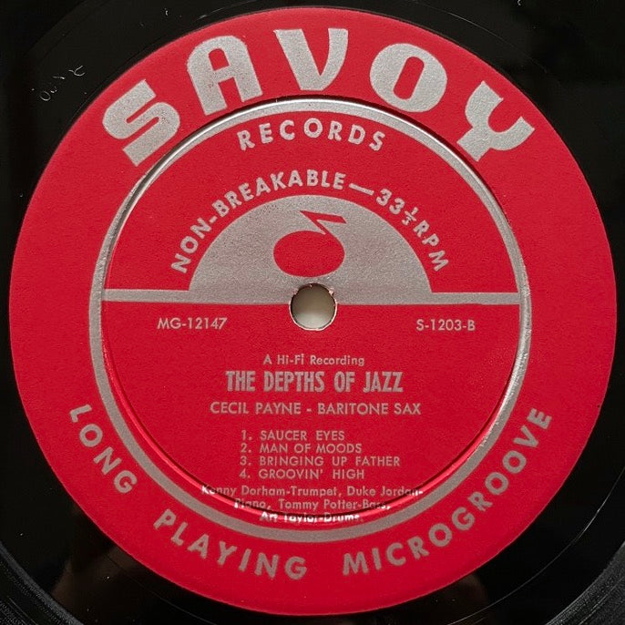 CECIL PAYNE / PATTERNS OF JAZZ - US Savoy DG Red