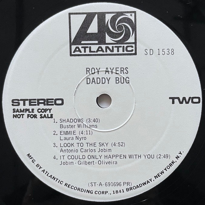 ROY AYERS / DADDY BUG - US Atlantic Promo Original