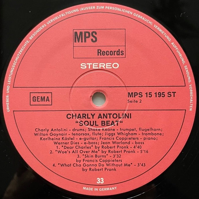 CHARLY ANTOLINI / SOUL BEAT - German MPS Original