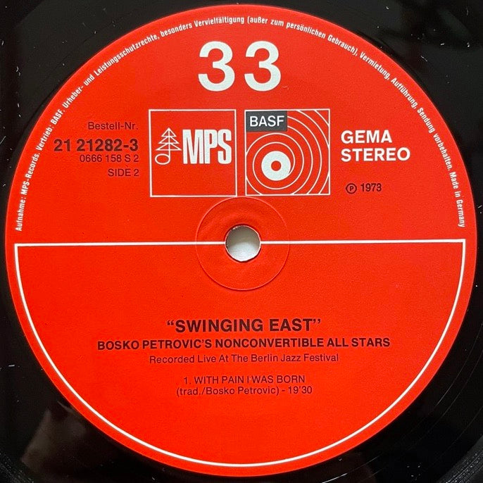 BOSKO PETROVIC / SWINGING EAST - German MPS/BASF Original