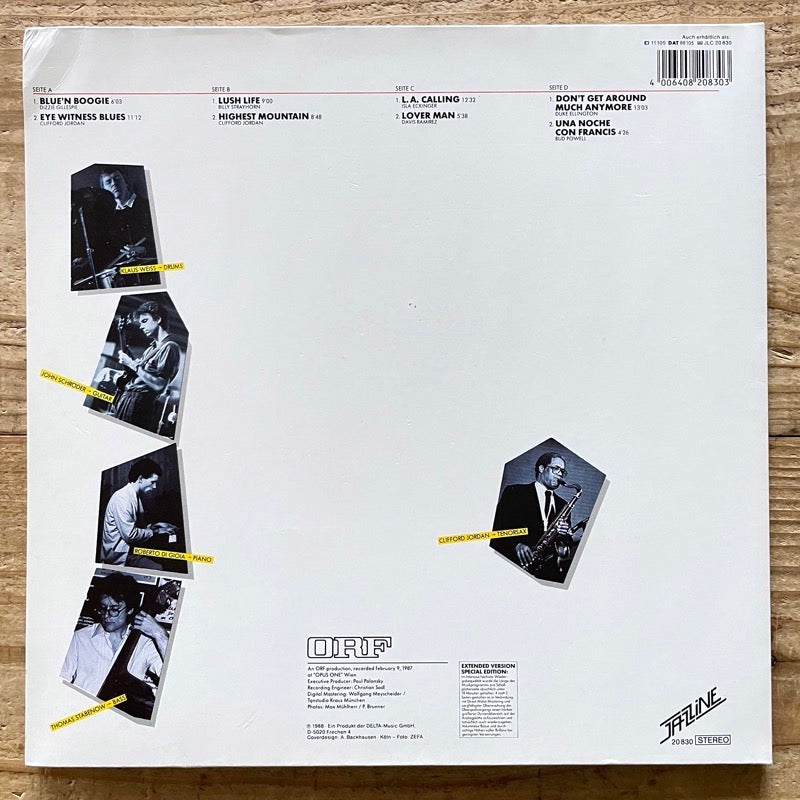 KLAUS WEISS QUINTETT feat. CLIFFORD JORDAN / LIVE AT OPUS 1 (2LP) - German Delta Original