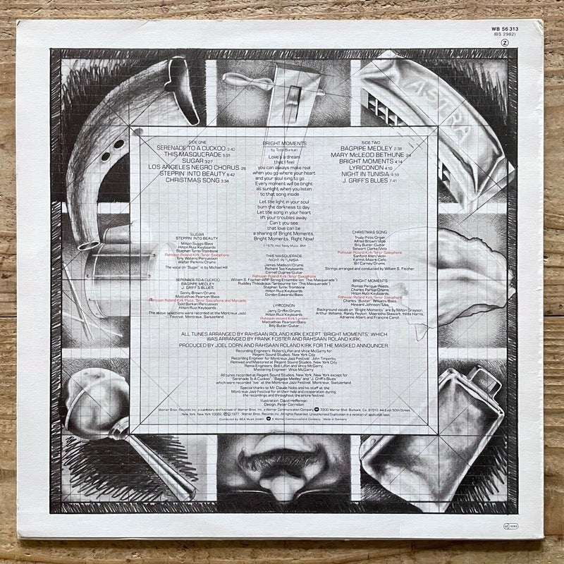 RAHSAAN ROLAND KIRK / KIRKATRON - German Warner Bros.