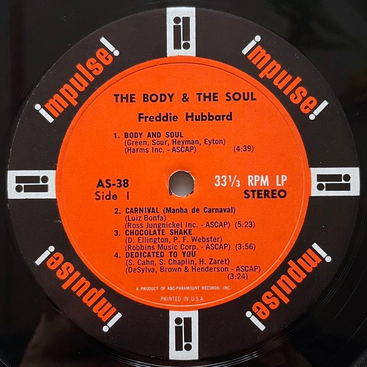 FREDDIE HUBBARD / BODY & SOUL - US Impulse stereo Original