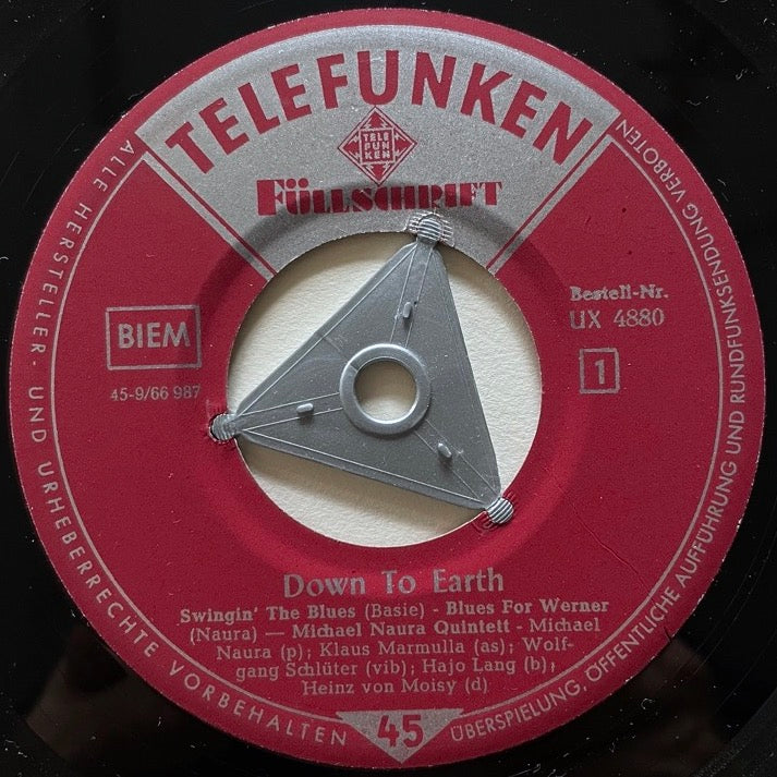 MICHAEL NAURA QUINTETT / DOWN TO EARTH (EP) - German Telefunken Original