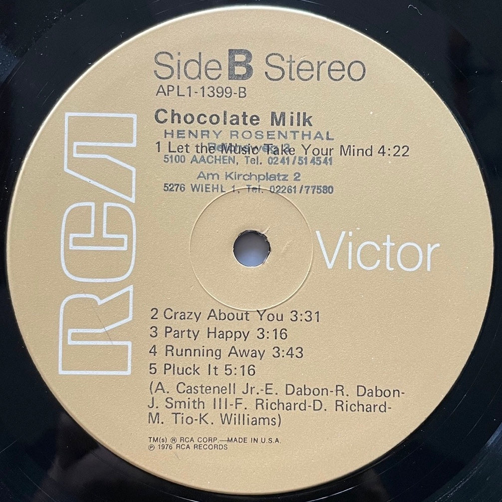 CHOCOLATE MILK (1976) - US RCA Original