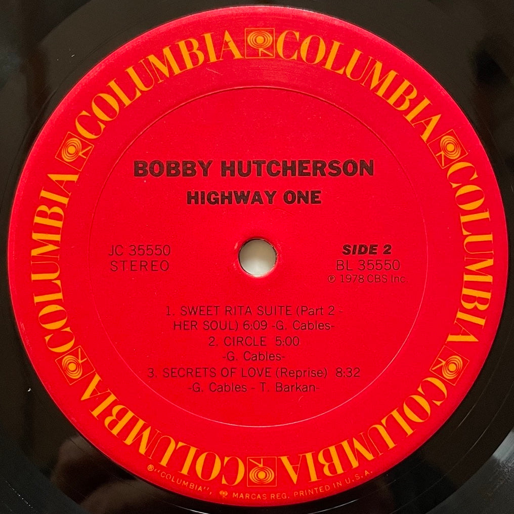 BOBBY HUTCHERSON / HIGHWAY ONE - US Columbia Original