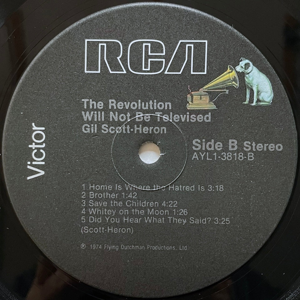 GIL SCOTT-HERON / THE REVOLUTION WILL NOT BE TELEVISED on Flying Dutchman - US RCA LP