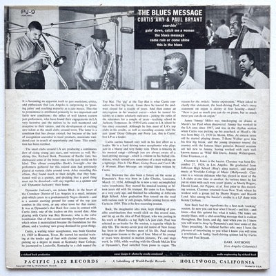 CURTIS AMY & PAUL BRYANT / BLUES MESSAGE