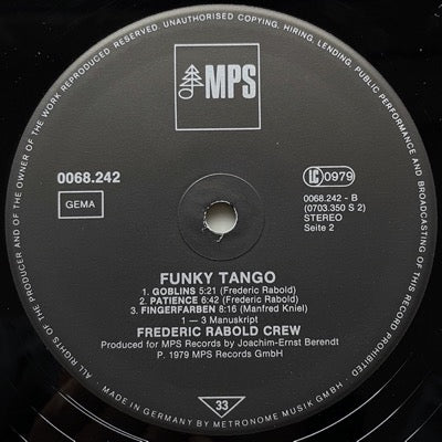 FREDERIC RABOLD CREW / FUNKY TANGO