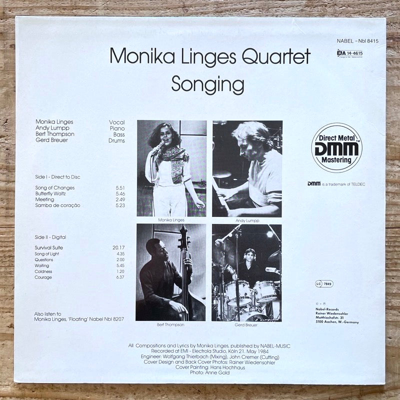 MONIKA LINGES QUARTET / SONGING - German Nabel Original