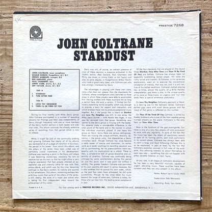 JOHN COLTRANE / STARDUST - US Prestige Stereo Original