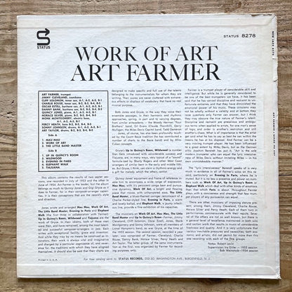 ART FARMER / WORK OF ART - US New Jazz RVG