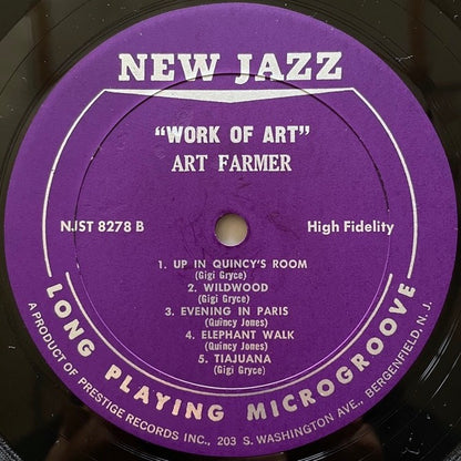 ART FARMER / WORK OF ART - US New Jazz RVG