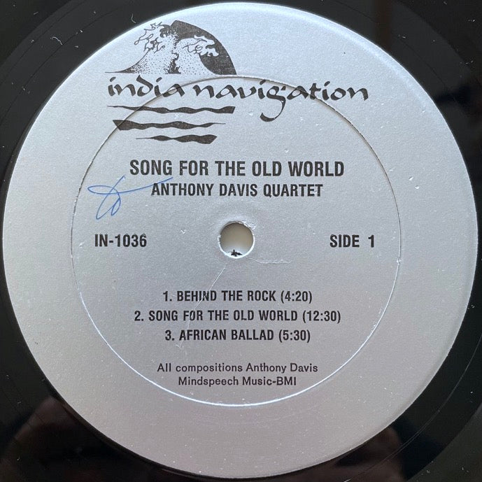 ANTHONY DAVIS QUARTET / SONG FOR THE OLD WORLD - US India Navigation original
