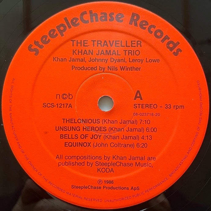 KHAN JAMAL TRIO / THE TRAVELLER - Danish SteepleChase Original