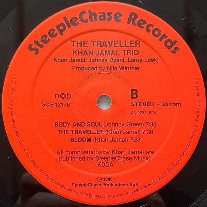 KHAN JAMAL TRIO / THE TRAVELLER - Danish SteepleChase Original