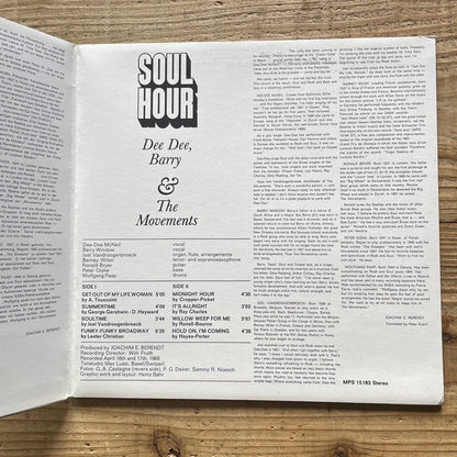 DEE DEE, BARRY & THE MOVEMENTS / SOUL HOUR - German MPS Original