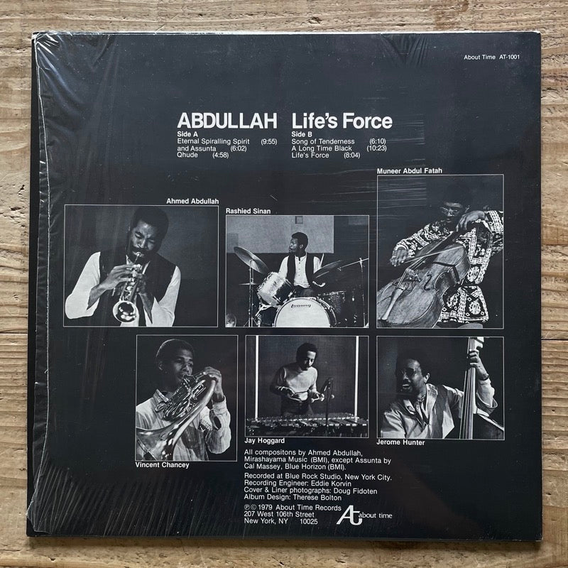 ABDULLAH / LIFE'S FORCE - US About Time Original – ALORECORD