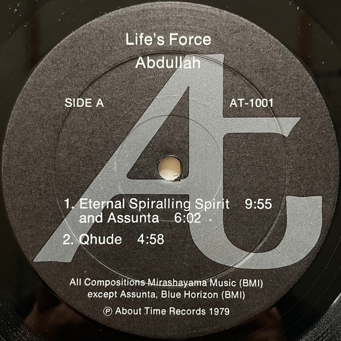 ABDULLAH / LIFE'S FORCE - US About Time Original – ALORECORD