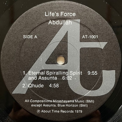 ABDULLAH / LIFE'S FORCE - US About Time Original